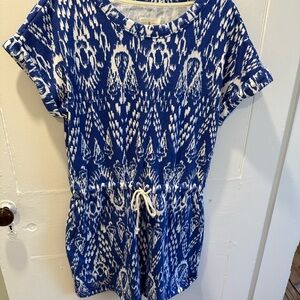 Blue and White loft dress